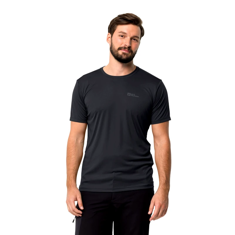 JACK WOLFSKIN JACK WOLFSKIN TECH FUNCTIONAL T-SHIRT ΓΚΡΙ