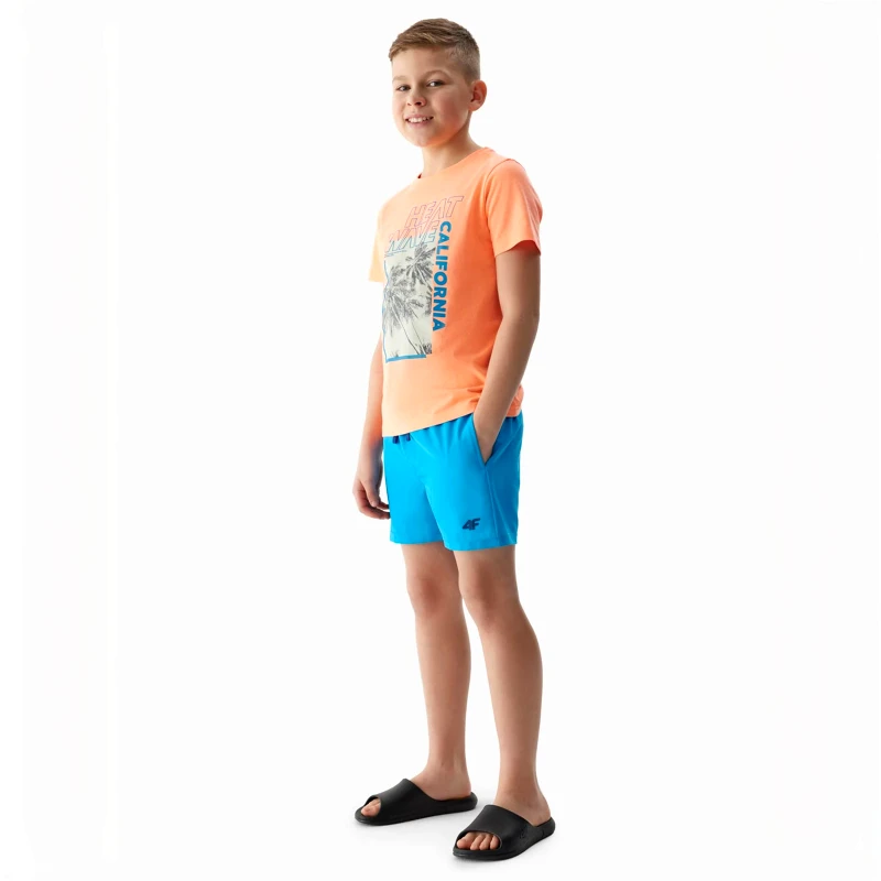 4F 4F BOYS' BEACH BOARDSHORTS ΜΠΛΕ