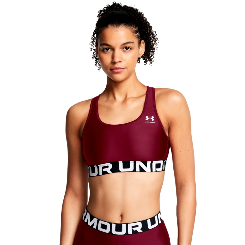 UNDER ARMOUR UNDER ARMOUR HEATGEAR ARMOUR MID BRANDED SPORTS BRA ΚΟΚΚΙΝΟ