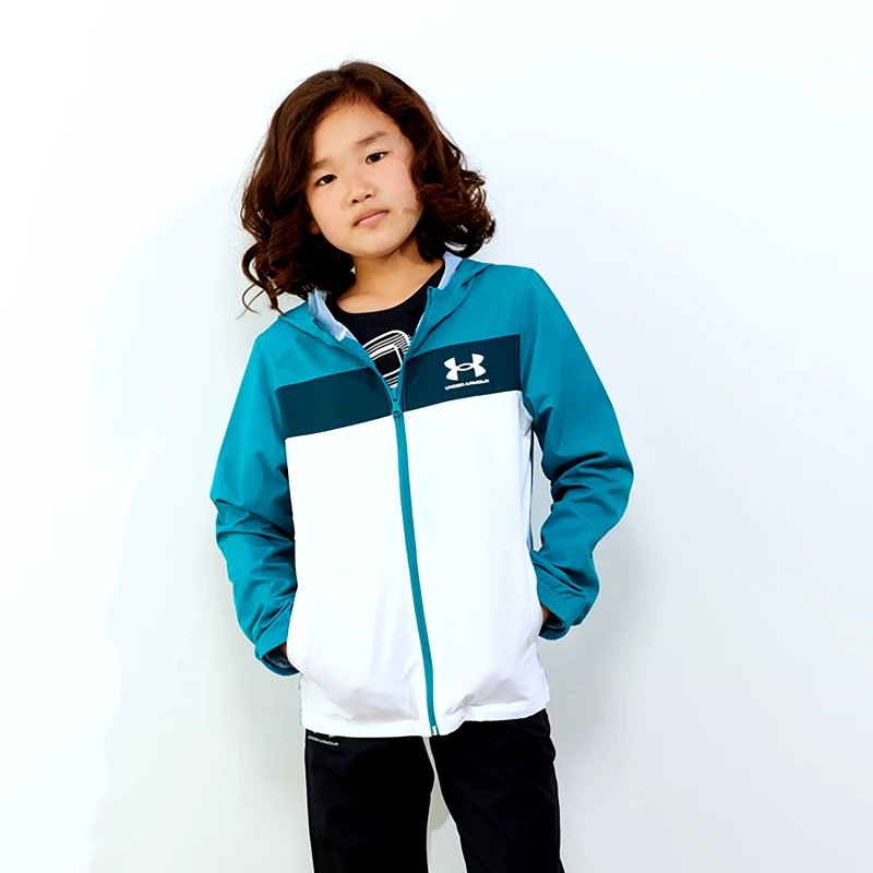 UNDER ARMOUR BOYS' UNDER ARMOUR SPORTSTYLE WINDBREAKER ΠΡΑΣΙΝΟ