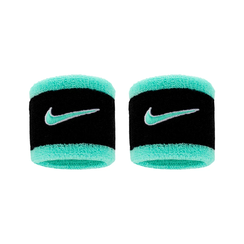 NIKE NIKE SWOOSH CLASSIC WRISTBANDS 2PACK ΜΑΥΡΟ