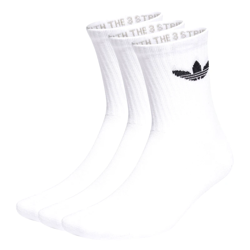 ADIDAS ORIGINAL ADIDAS TREFOIL CUSHION CREW SOCKS 3-PAIRS ΑΣΠΡΟ