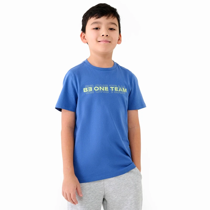 4F 4F BOY'S T-SHIRT WITH PRINT ΜΠΛΕ