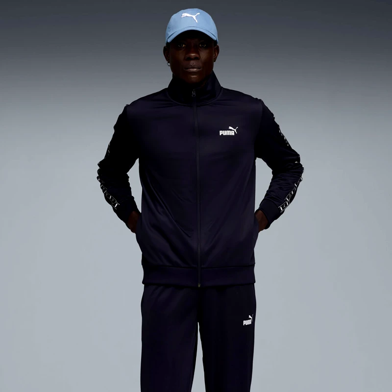 PUMA PUMA POLYESTER TAPE TRACKSUIT ΜΠΛΕ