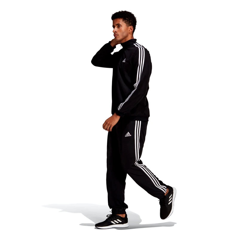 ADIDAS PERFORMANCE ADIDAS AEROREADY ESSENTIALS REGULAR-FIT 3-STRIPES TRACK SUIT ΜΑΥΡΟ
