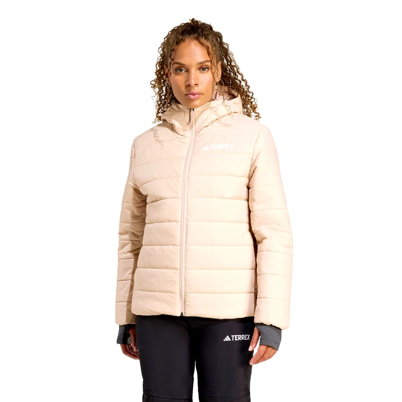 ADIDAS PERFORMANCE ADIDAS TERREX MULTI ESSENTIALS CLIMAWARM INSULATED HOODED JACKET ΡΟΖ