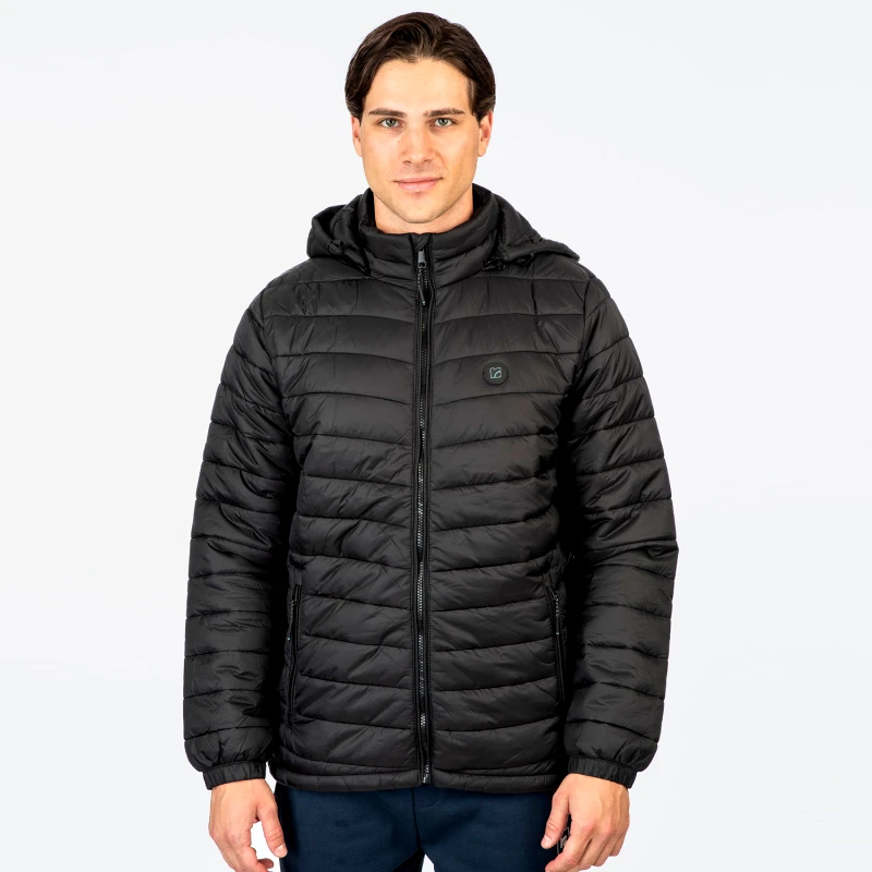 REBASE REBASE PADDED JACKET ΜΑΥΡΟ