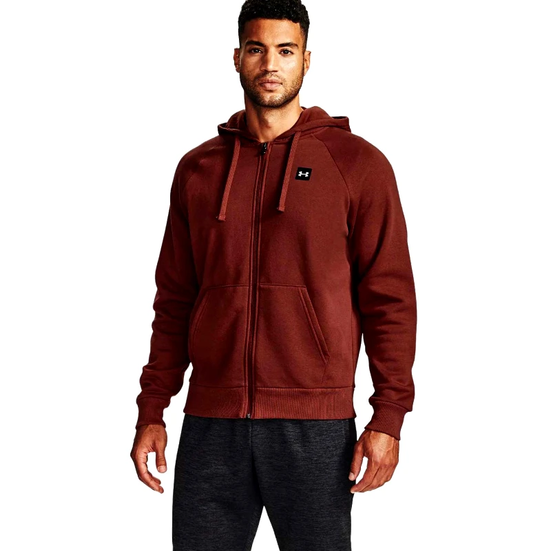 UNDER ARMOUR UNDER ARMOUR RIVAL FLEECE FULL-ZIP HOODIE ΚΟΚΚΙΝΟ
