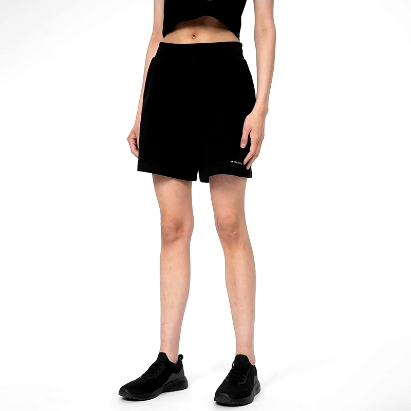 4F 4F WOMEN'S SWEAT SHORTS ΜΑΥΡΟ