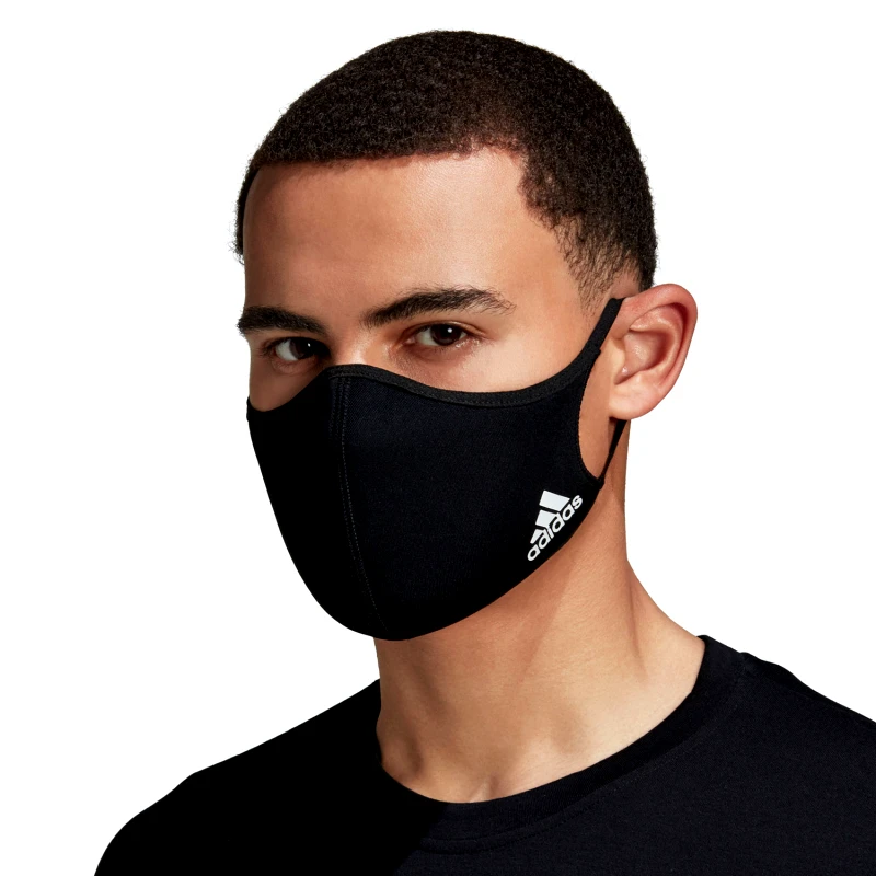 ADIDAS PERFORMANCE ADIDAS FACE COVERS M/L 3-PACK ΜΑΥΡΟ