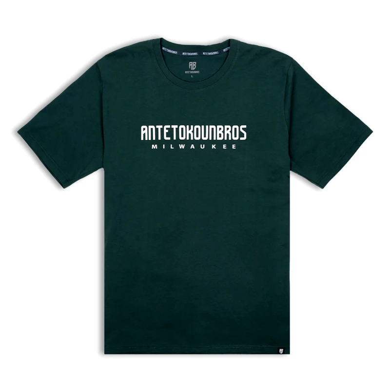 ANTETOKOUNBROS ANTETOKOUNBROS LOCATION MILWAUKEE T-SHIRT ΠΡΑΣΙΝΟ