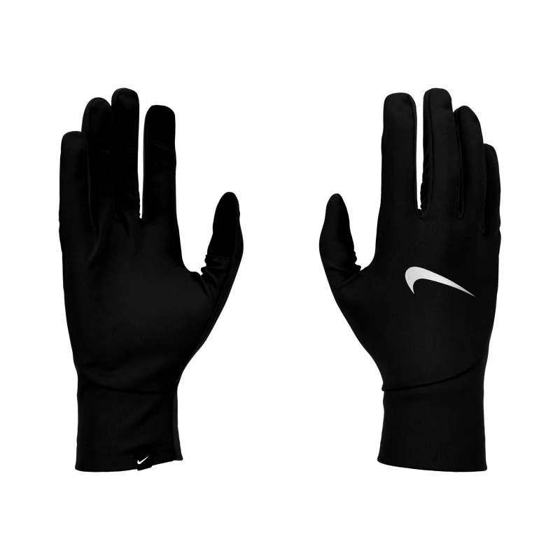 NIKE NIKE MEN'S PACER LIGHT WEIGHT RUNNING GLOVES ΜΑΥΡΟ