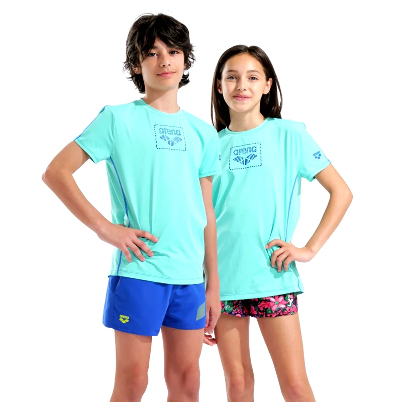 ARENA ARENA UNISEX JR S/S SWIM SHIRT ΜΠΛΕ
