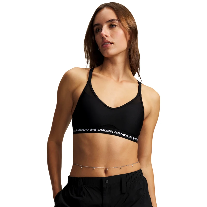 UNDER ARMOUR UNDER ARMOUR CROSSBACK LOW BRA ΜΑΥΡΟ