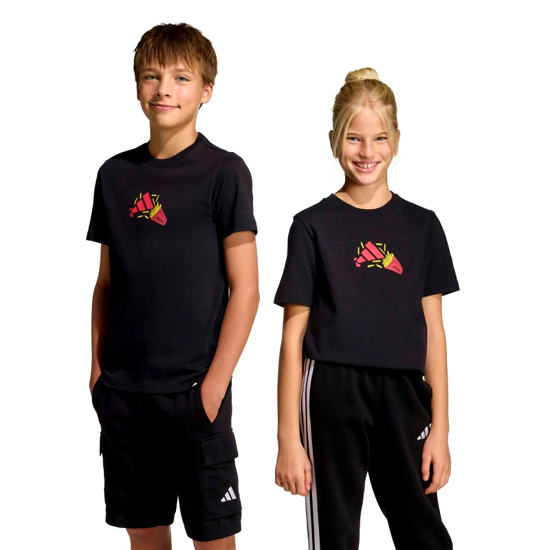 ADIDAS PERFORMANCE ADIDAS KIDS FOOD PACK GRAPHIC T-SHIRT ΜΑΥΡΟ