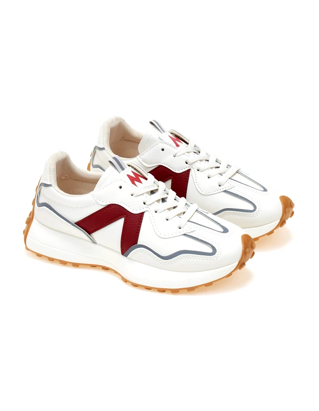 Issue Sneakers με λεπτομέρεια χρώματος - Κόκκινο