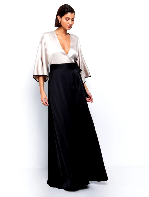 ToiMoi Κρουαζέ μάξι φόρεμα σε αντίθεση - ΕΜΠΡΙΜΕ