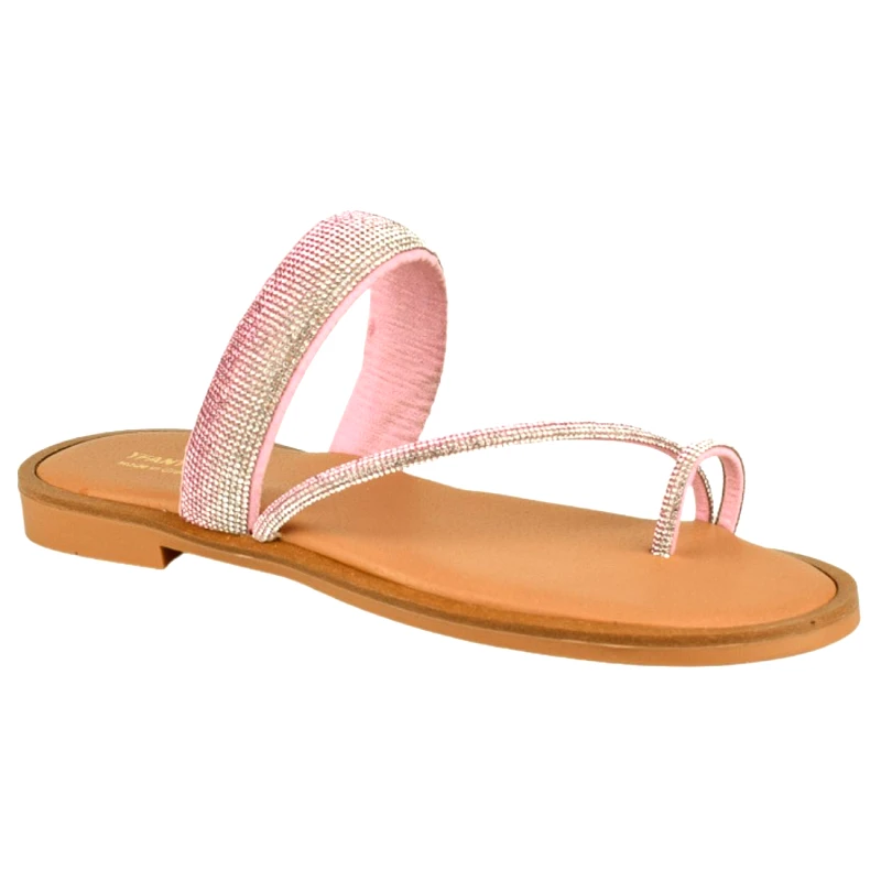 Υφαντίδης Γυναικεία Σανδάλια Στρας | 123175 | Ροζ