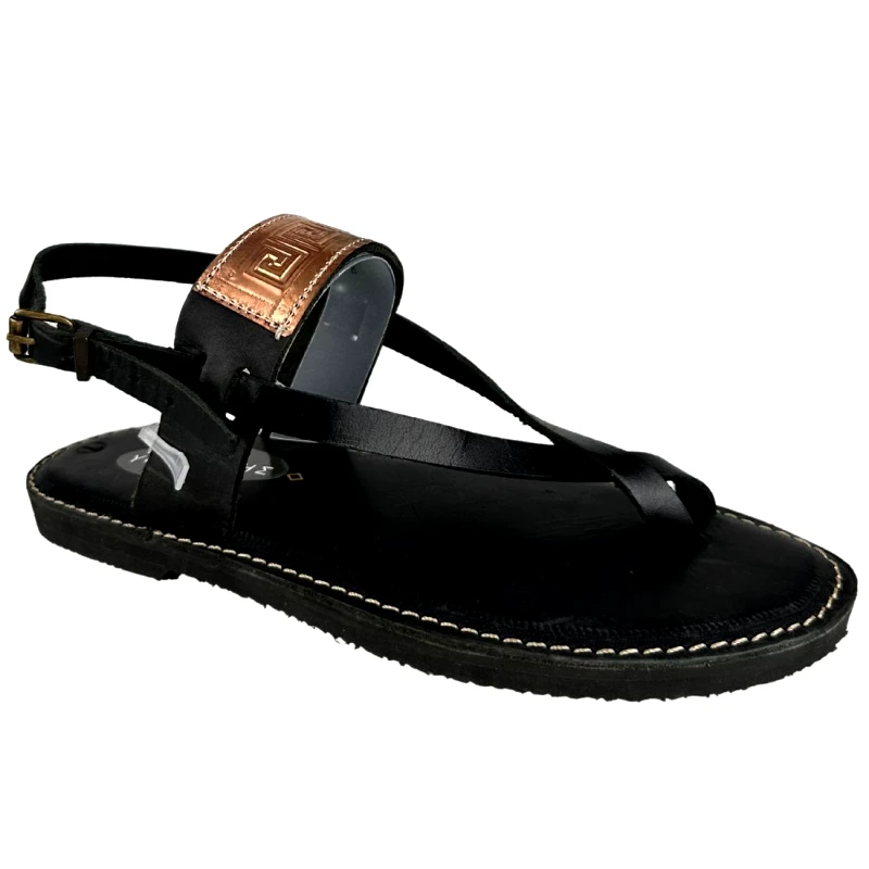 Υφαντίδης Γυναικεία Δερμάτινα Σανδάλια | Υφαντίδης | 680990 | Μαύρο