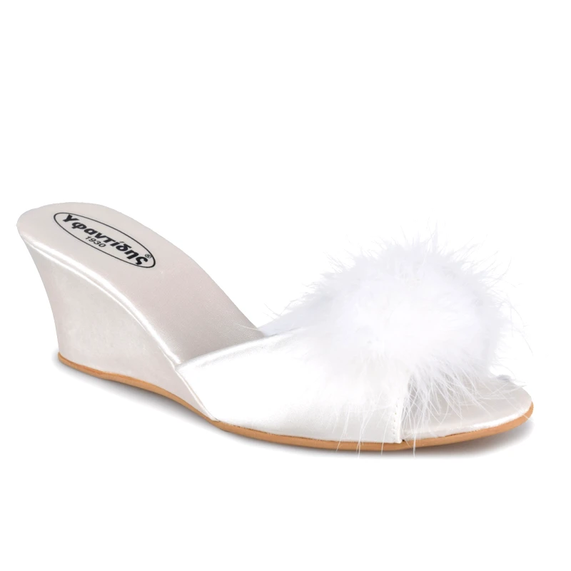 Υφαντίδης Νυφικές Παντόφλες | Σατέν | Υφαντίδης | Εκρού | 101245