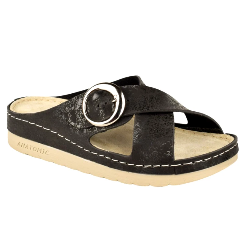 Vesna Γυναικείες Ανατομικές Παντόφλες | Vesna | 880487 | Μαύρο