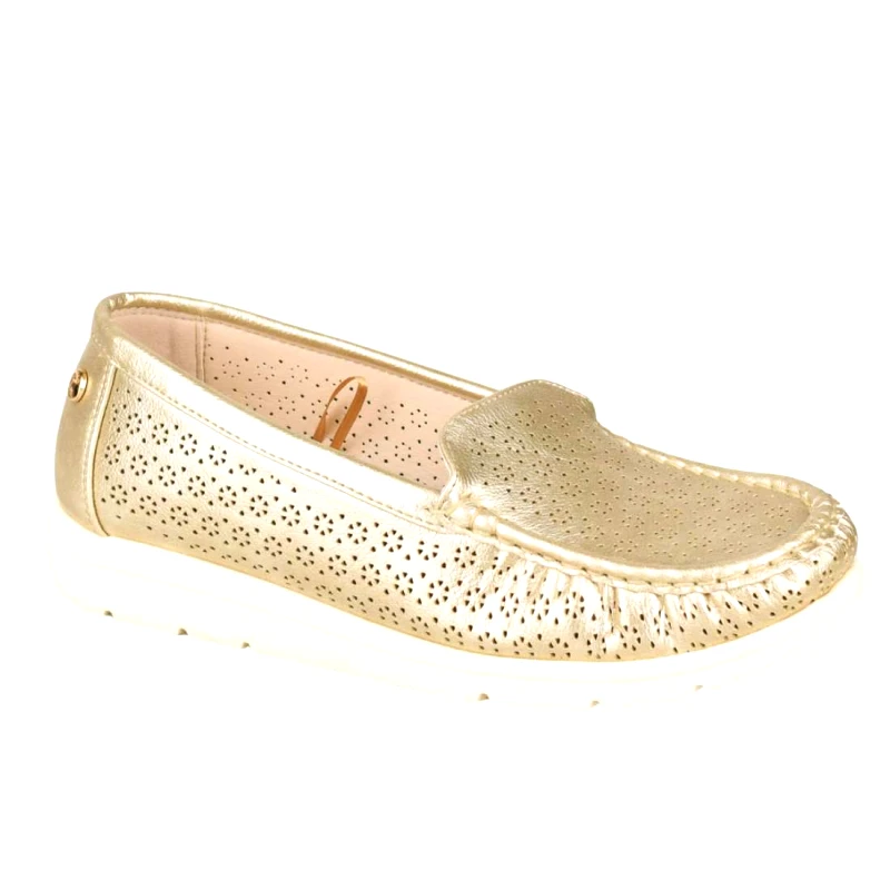 Amarpies Γυναικεία Ανατομικά Μοκασίνια | Amarpies | AJH28372 | Χρυσό
