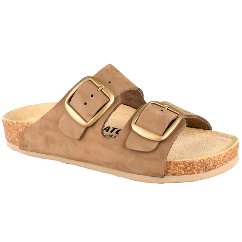 Vesna Γυναικείες Ανατομικές Δερμάτινες Παντόφλες | VESNA | 880410 | Άμμου