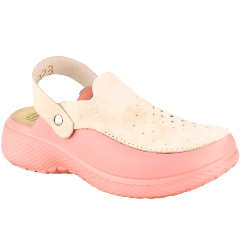 Υφαντίδης Γυναικεία Ανατομικά Δερμάτινα Σαμπό | Υφαντίδης | 880050 | Ροζ