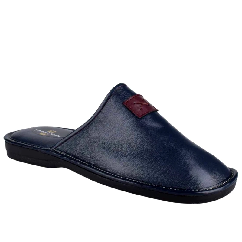 Υφαντίδης Παντόφλες Ανδρικές | Υφαντίδης | Δερμάτινες | Μπλε | 110178