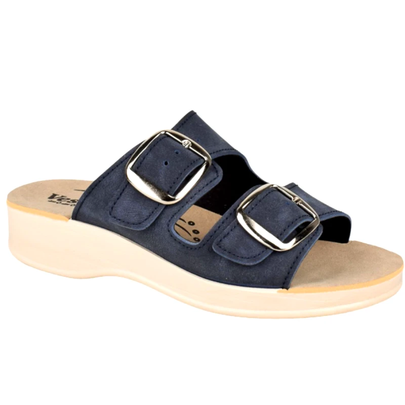 Vesna Γυναικείες Ανατομικές Παντόφλες Με Δύο Τόκες | VESNA | 880433 | Μπλε