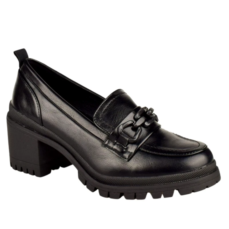 Amarpies Γυναικεία Loafers Με Τακούνι | Ανατομικά | AMARPIES | AMD27148 | Μαύρο