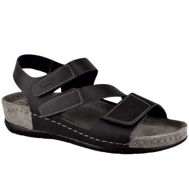 Sunny SANDALS Γυναικεία Ανατομικά Δερμάτινα Σανδάλια | Sunny SANDALS | ALTEA 40113 | Μαύρο