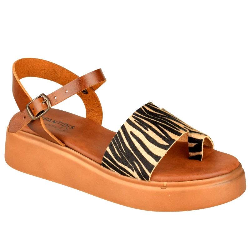 Υφαντίδης Γυναικεία Σανδάλια Πλατφόρμες | Υφαντίδης | 120022 | Ταμπά Animal Print