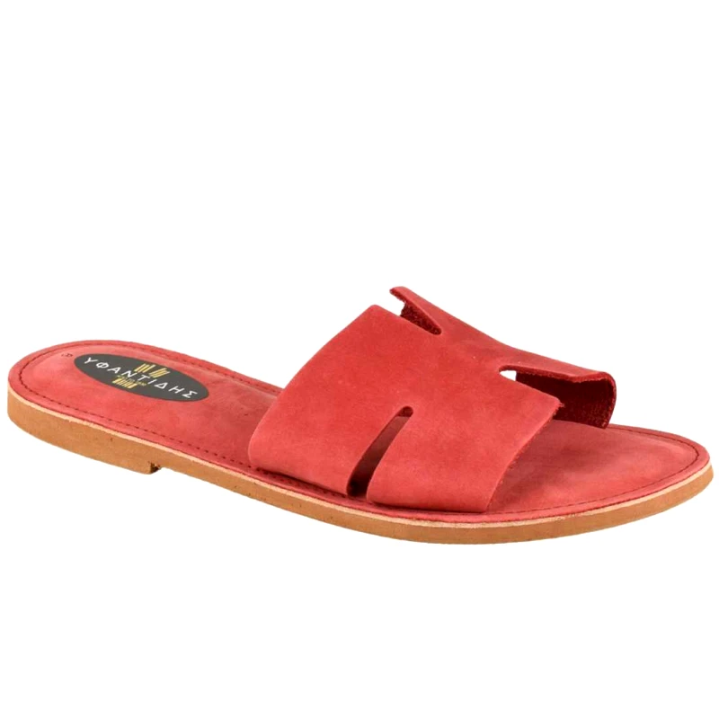 Υφαντίδης Γυναικεία Δερμάτινα Σανδάλια | Υφαντίδης | 123190 |Κόκκινο