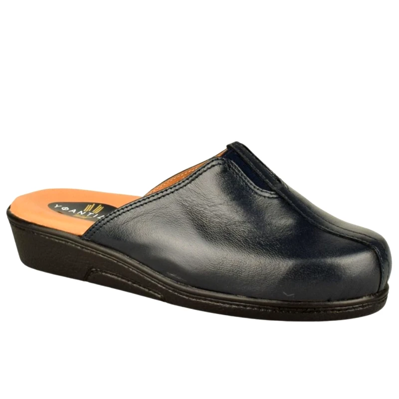 Υφαντίδης Γυναικείες Δερμάτινες Παντόφλες | Υφαντίδης | Ανατομικές | 110437 | Μπλε