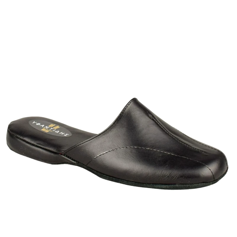 Υφαντίδης Γυναικείες Δερμάτινες | Παντόφλες | Σπιτιού | Υφαντίδης | 110403 | Μαύρο