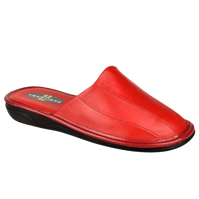 Υφαντίδης Γυναικείες Παντόφλες | Υφαντίδης | Δερμάτινες | 110025 | Κόκκινο