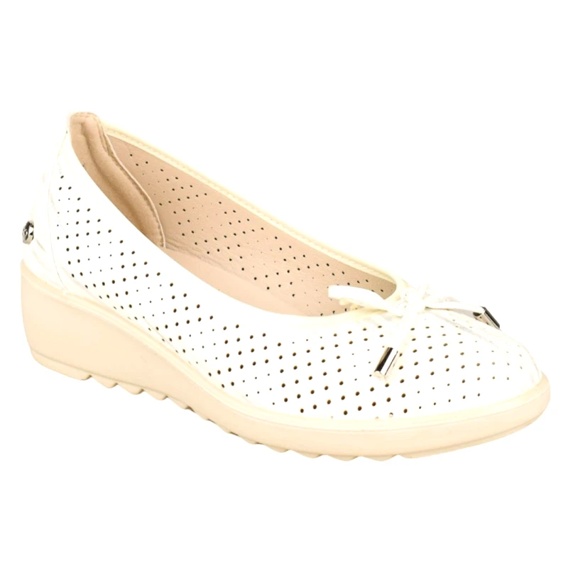 Amarpies Γυναικείες Ανατομικές Μπαλαρίνες| Amarpies | ATL28335| Λευκό Ασημί