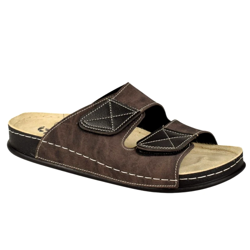 Vesna Ανδρικές Ανατομικές Παντόφλες | VESNA | 880412 | Καφέ