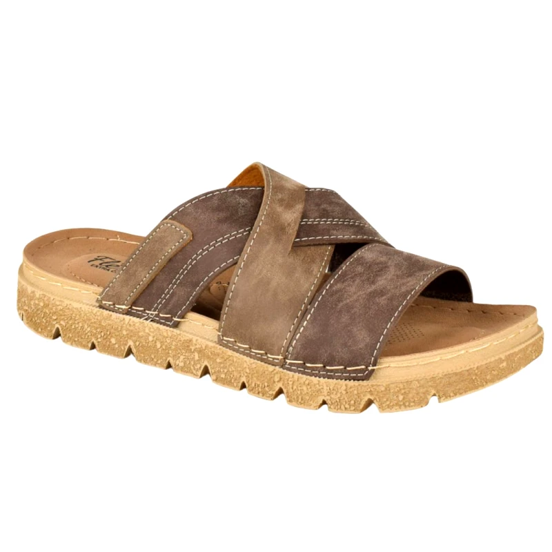 Tiglio Ανδρικές Ανατομικές Παντόφλες | Tiglio | 554837 | Καφέ