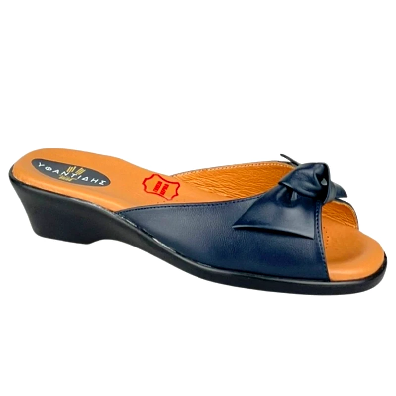 Υφαντίδης Γυναικείες Δερμάτινες Παντόφλες | Ανατομικές | Υφαντίδης | 110118 | Μπλε