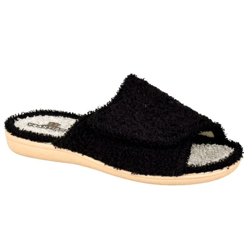 Υφαντίδης Γυναικείες Παντόφλες Μπουρνουζέ | Υφαντίδης | 526126 | Μαύρο