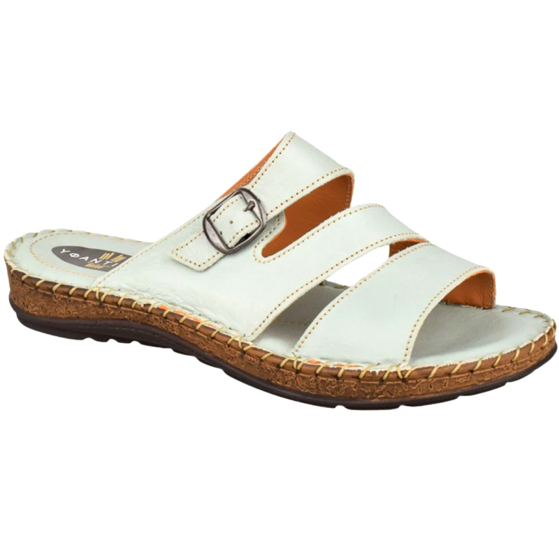 Υφαντίδης Γυναικείες Δερμάτινες Παντόφλες | Υφαντίδης | Αερόσολες | 111346 | Μέντα