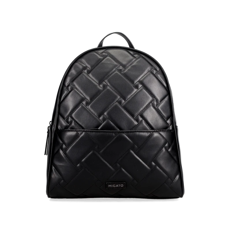 MIGATO Μαύρο καπιτονέ backpack