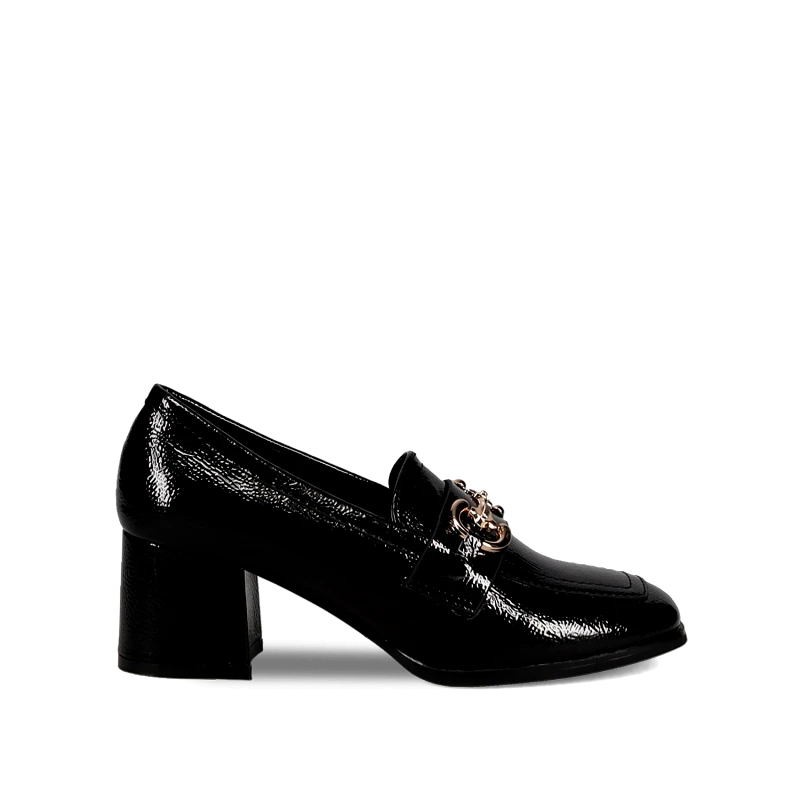 MIGATO Μαύρο λουστρινένιο loafer