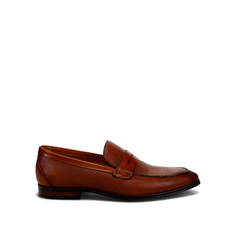 MIGATO Ταμπά δερμάτινο ανδρικό μοκασίνι