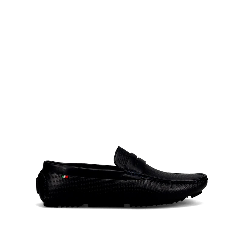 MIGATO Μπλε ανδρικό μοκασίνι