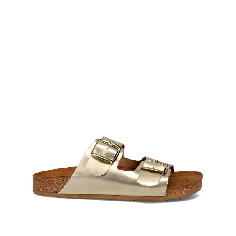 EASY WALK Χρυσό footbed σανδάλι