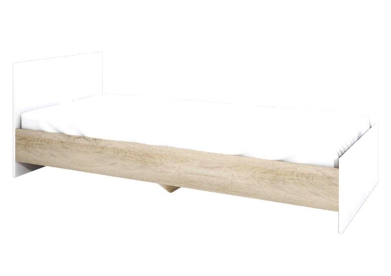Genomax Κρεβάτι μονό 1212006 Σόνομα Λευκό, 90/200, Genomax