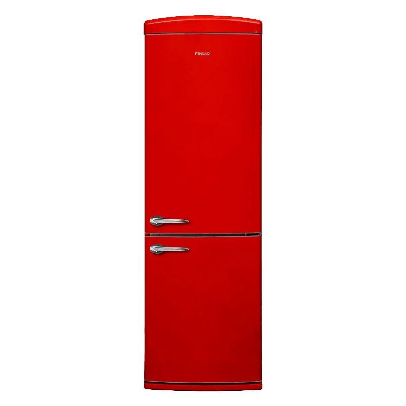 Finlux Ψυγειοκαταψύκτης, FXCARE 37301 Retro, Κόκκινο, 331L, No Frost, 186/59,5/65 εκ., Finlux